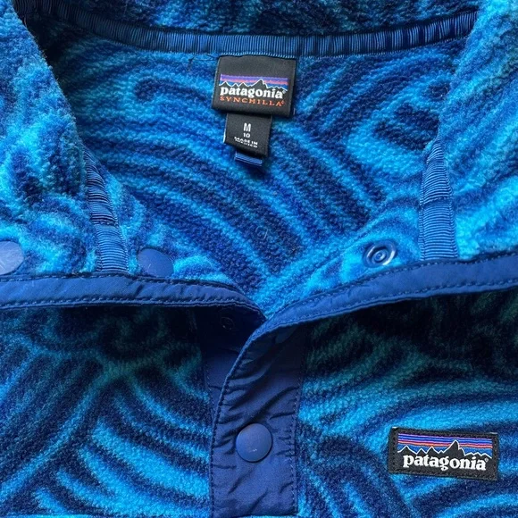 SOLD Patagonia Lightweight Synchilla Snap-T fleece pull over, M (10) - Picture 4 of 8